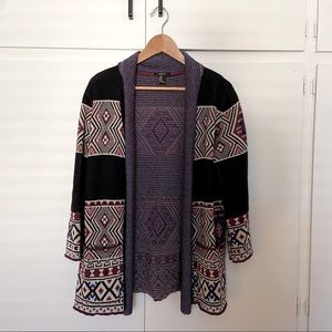 Forever 21 Aztec Print Open Cardigan